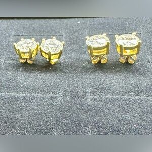 2ct moissanite Stud Earrings